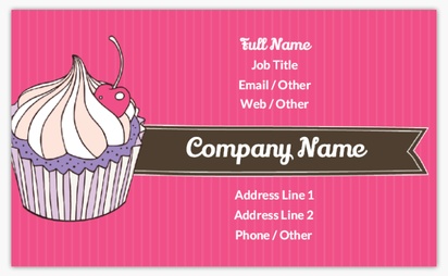 Design Preview for Design Gallery: Bakeries Standard Business Cards, Standard (91 x 55 mm)