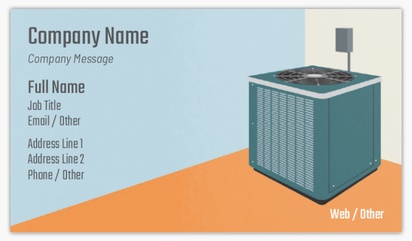 Design Preview for Design Gallery: Heating, Ventilation And Air Conditioning (HVAC) Glossy Visiting Cards, Standard (89 x 51 mm)
