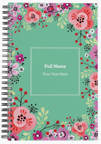 Design Preview for Design Gallery: Florals & Greenery Notebooks