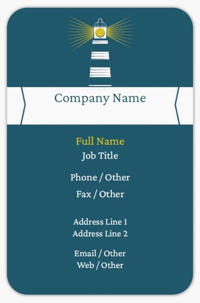 Design Preview for Design Gallery: Boats & Maritime Rounded Corner Business Cards, Rounded Standard (85 x 55 mm)