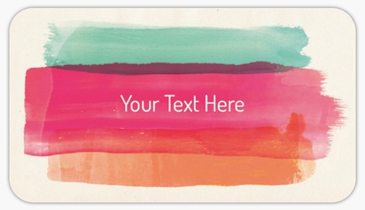 Design Preview for Design Gallery: Bold & Colourful Custom Stickers, Rounded Rectangle   8.7 x 4.9 cm