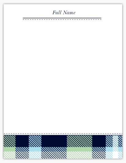 A navy plaid purple blue design for Traditional & Classic