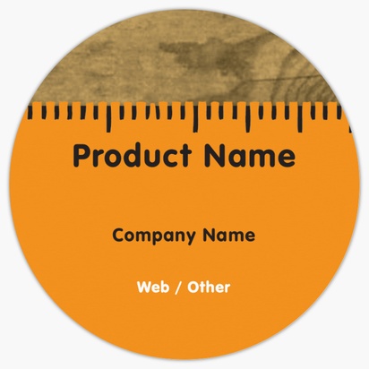 Design Preview for Design Gallery: Handyman Product Labels on Sheets, Circle 7.6 x 7.6 cm