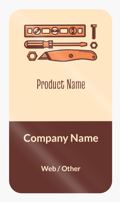 Design Preview for Design Gallery: Handyman Product Labels on Sheets, Rounded Rectangle 8.7 x 4.9 cm