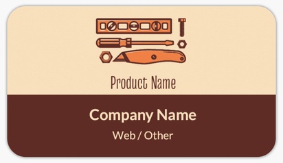 Design Preview for Design Gallery: Handyman Product Labels on Sheets, Rounded Rectangle 8.7 x 4.9 cm