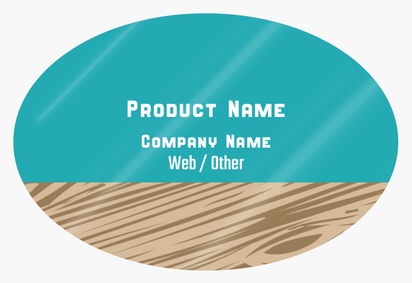 Design Preview for Design Gallery: Cleaning Services Product Labels on Sheets, Oval 7.6 x 5.1 cm