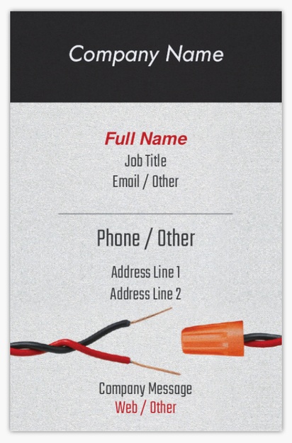 Design Preview for Design Gallery: Electricians Pearl Business Cards