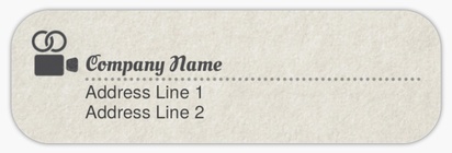 Design Preview for Design Gallery: Movies & Film Return Address Labels