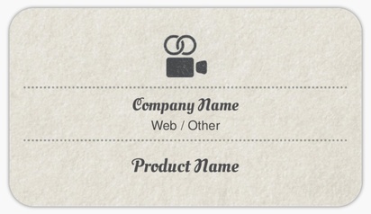 Design Preview for Design Gallery: Event Planning & Entertainment Product Labels on Sheets, Rounded Rectangle 8.7 x 4.9 cm