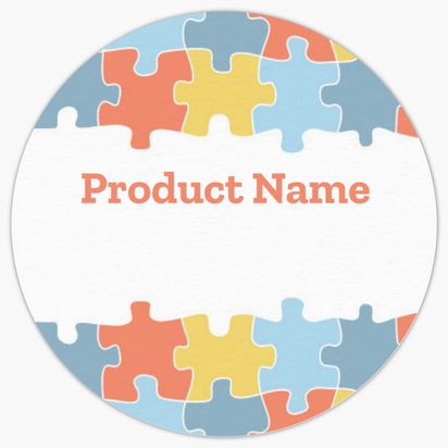 Design Preview for Design Gallery: Special Education Product Labels on Sheets, Circle 3.8 x 3.8 cm