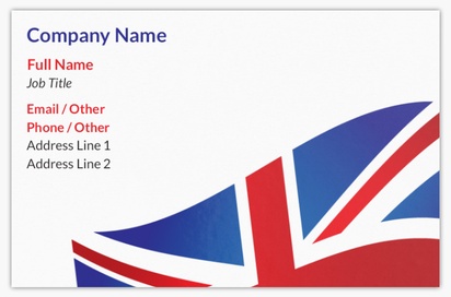 Design Preview for Design Gallery: Patriotic & Military Ultra-Thick Business Cards, Standard (85 x 55 mm)