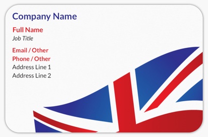 Design Preview for Design Gallery: Patriotic & Military Rounded Corner Business Cards, Rounded Standard (85 x 55 mm)