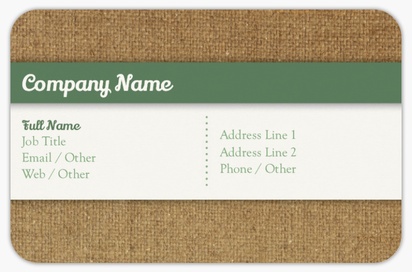 Design Preview for Design Gallery: Agriculture & Farming Rounded Corner Business Cards, Rounded Standard (85 x 55 mm)