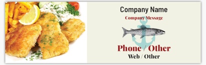 Design Preview for Design Gallery: Fish Markets Vinyl Banners, 76 x 244 cm