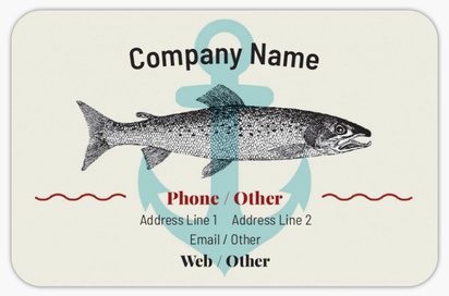 Design Preview for Design Gallery: Fish Markets Rounded Corner Business Cards, Rounded Standard (85 x 55 mm)