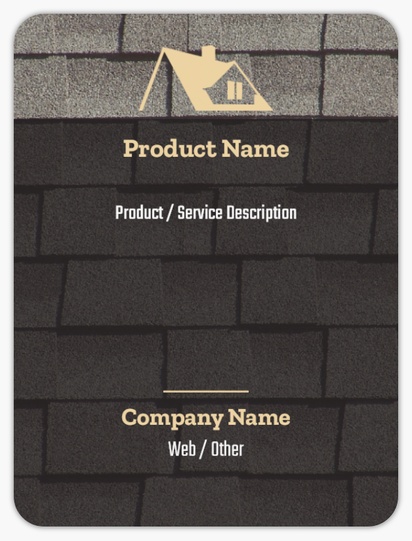 Design Preview for Design Gallery: Roofing Product Labels on Sheets, Rounded Rectangle 10 x 7.5 cm