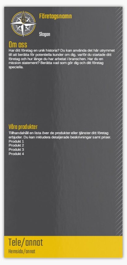 Förhandsgranskning av design för Designgalleri: Finans & försäkring Flyers och broschyrer,  Ingen falsning DL (99 x 210 mm)