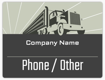 A camión de mensajería transport gray design
