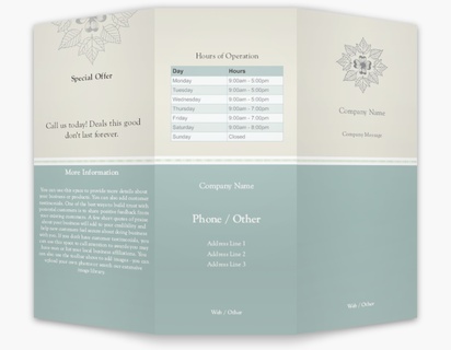 Design Preview for Design Gallery: Spas Custom Brochures, 8.5" x 11" Tri-fold