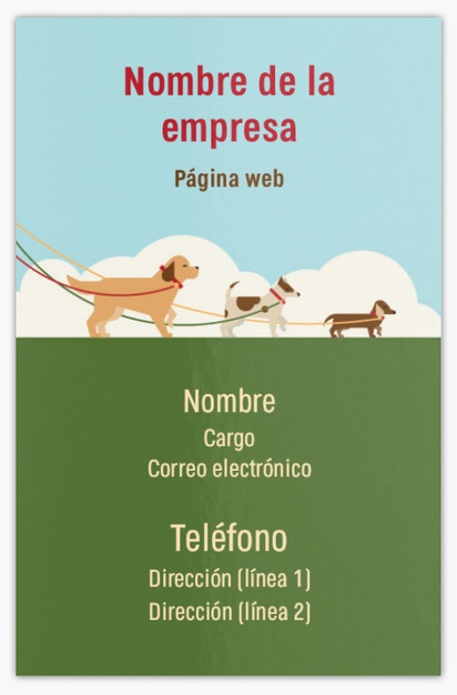 Vista previa del diseño de Galería de diseños de tarjetas de visita extragruesas para animales y mascotas, Standard (85 x 55 mm)