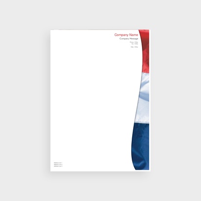 Design Preview for Design Gallery: Patriotic & Military Bulk Letterheads