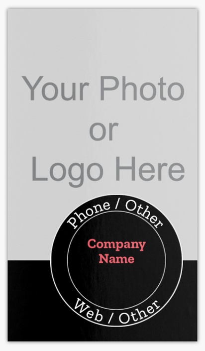 A photographer vertical black gray design for Art & Entertainment with 1 uploads
