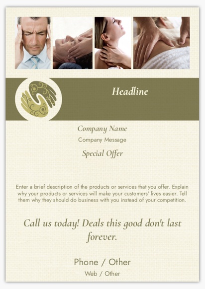 Design Preview for Design Gallery: Health & Wellness Flyers, None A5