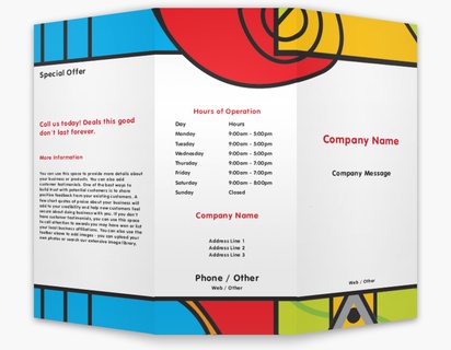 Design Preview for Design Gallery: Music Custom Brochures, 8.5" x 11" Tri-fold