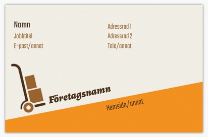 Förhandsgranskning av design för Designgalleri: Flytt & förvaring Visitkort standard, Standard (85 x 55 mm)