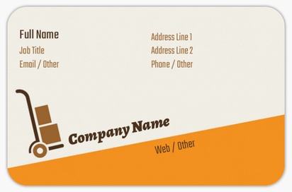 Design Preview for Design Gallery: Removals & Storage Rounded Corner Business Cards, Rounded Standard (85 x 55 mm)