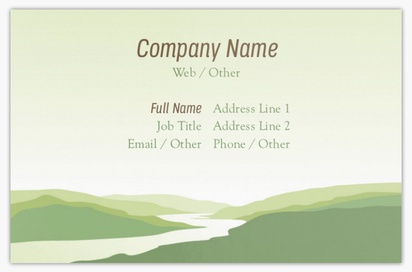 Design Preview for Design Gallery: Agriculture & Farming Ultra-Thick Business Cards, Standard (85 x 55 mm)