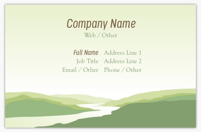 Design Preview for Design Gallery: Agriculture & Farming Textured Uncoated Business Cards