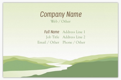Design Preview for Design Gallery: Agriculture & Farming Matte Business Cards