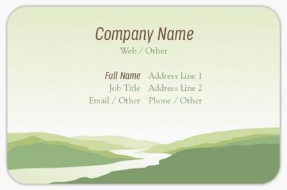 Design Preview for Design Gallery: Agriculture & Farming Rounded Corner Business Cards, Rounded Standard (85 x 55 mm)