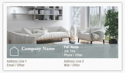 Design Preview for Design Gallery: Interior Decorating & Design Glossy Visiting Cards, Standard (89 x 51 mm)
