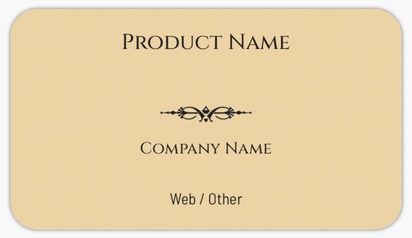 Design Preview for Design Gallery: Elegant Product & Packaging Labels, Rounded Rectangle  8.7 x 4.9 cm 