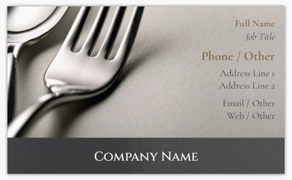 Design Preview for Design Gallery: Food Catering Classic Visiting Cards