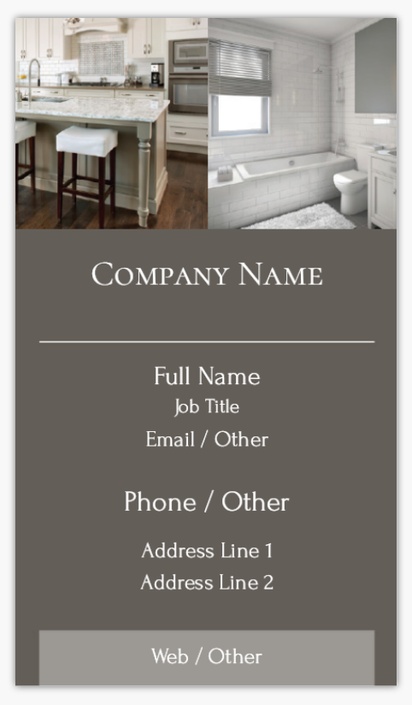 Design Preview for Kitchen & Bathroom Remodeling Ultra Thick Business Cards Templates