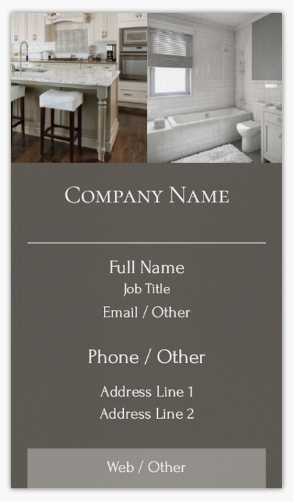 Design Preview for Design Gallery: Kitchen & Bathroom Non-Tearable Visiting Cards