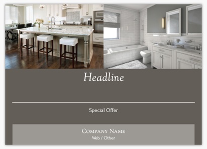 Design Preview for Kitchen & Bathroom Remodeling Postcards Templates, 5" x 7"
