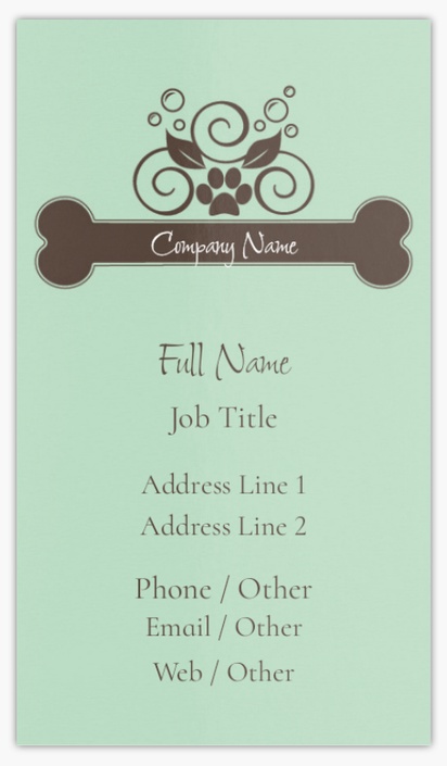 Design Preview for Design Gallery: Boarding Kennel & Catteries Standard Visiting Cards