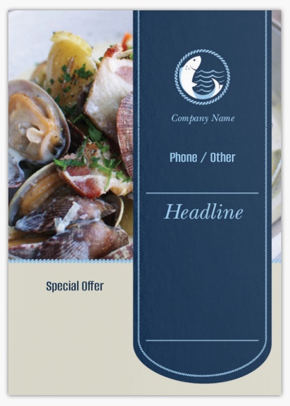 Design Preview for Design Gallery: Fish Markets Flyers & Leaflets,  No Fold/Flyer A6 (105 x 148 mm)