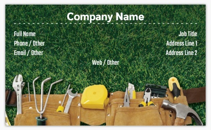Design Preview for Design Gallery: Landscaping & Gardening Standard Business Cards, Standard (91 x 55 mm)