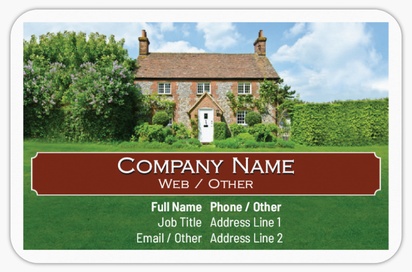 Design Preview for Design Gallery: Mortgages & Loans Rounded Corner Business Cards, Rounded Standard (85 x 55 mm)