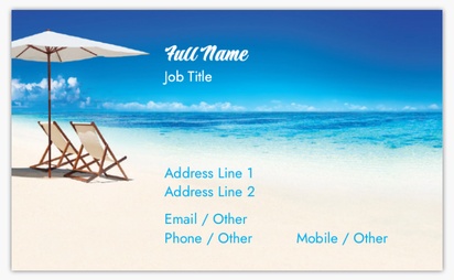 Design Preview for Design Gallery: Accommodations Standard Business Cards, Standard (91 x 55 mm)