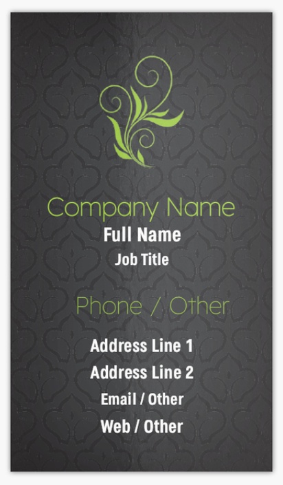 A whimsical business cards medical cannabis gray design