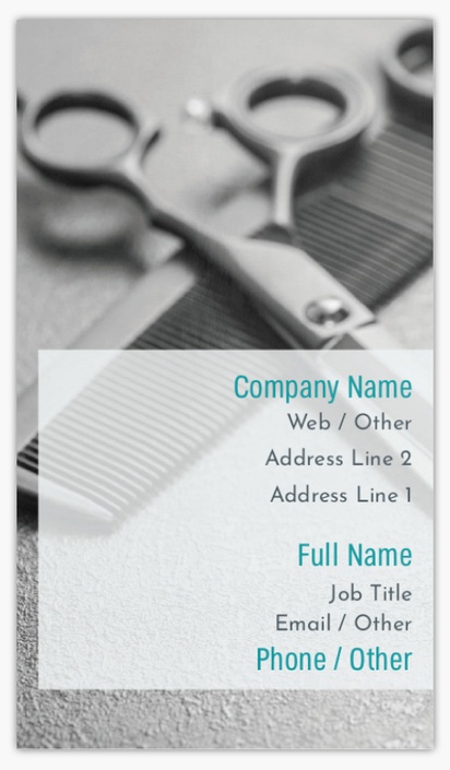 Design Preview for Design Gallery: Barbers Standard Visiting Cards