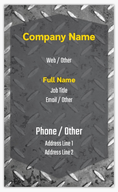 Design Preview for Templates for Manufacturing & Distribution Standard Name Cards , Standard (91 x 55 mm)