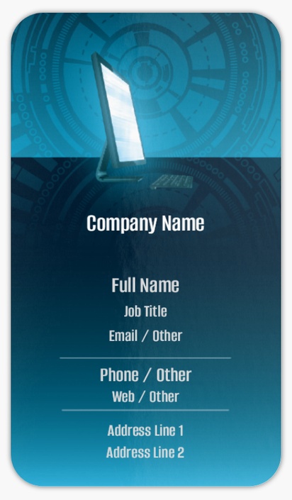 Design Preview for Software Development Rounded Corner Business Cards Templates, Standard (3.5" x 2")
