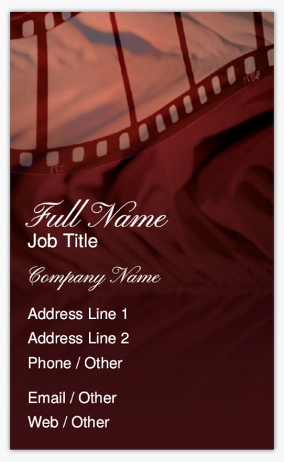 Design Preview for Design Gallery: theatre Standard Business Cards, Standard (91 x 55 mm)